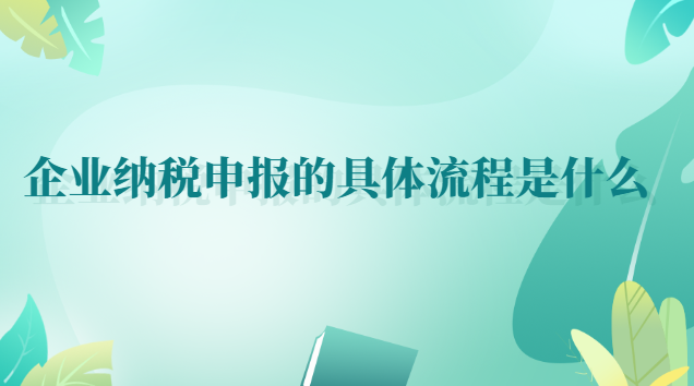 企業(yè)納稅申報流程詳細步驟(公司如何進行納稅申報流程)